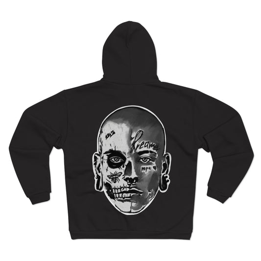 Skeleton Face Merch Zip Hoodie